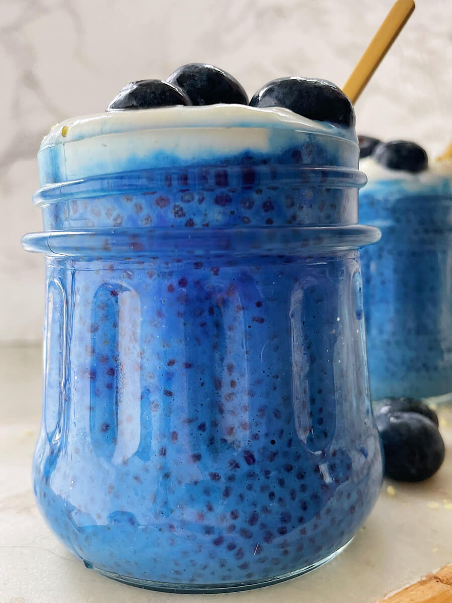 blue spirulina chia seed pudding recipe