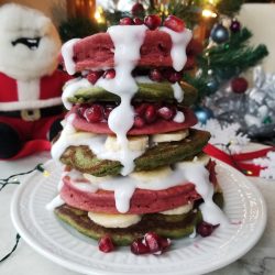 healthy christmas pancakes