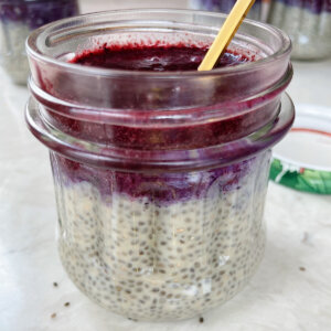 Blueberry chia seed pudding recipe