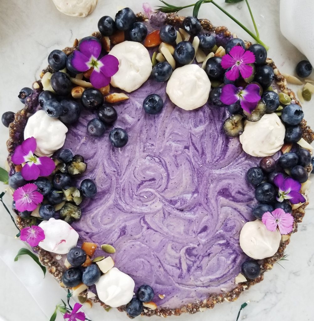 healthy blueberry tart