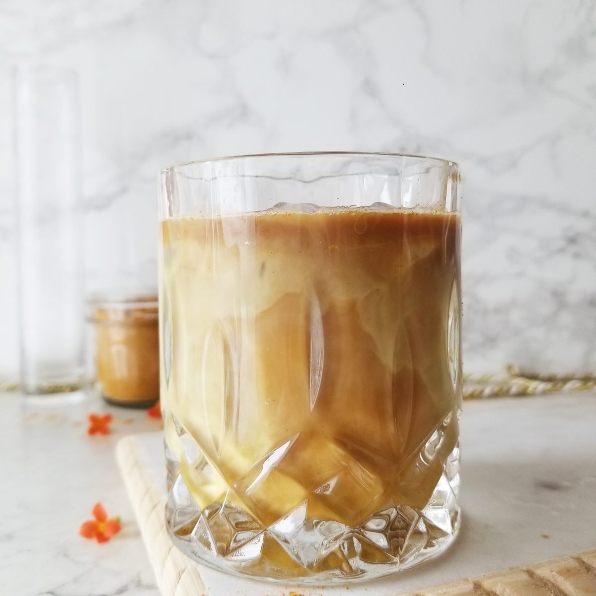 Dirty Iced Golden Milk Latte The Hint of Rosemary