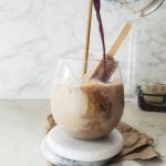 Dirty Iced Matcha Maca Cacao Latte