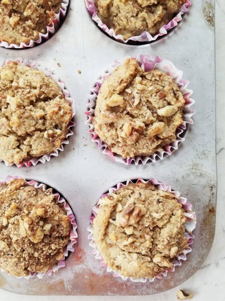 banana almond pulp muffins