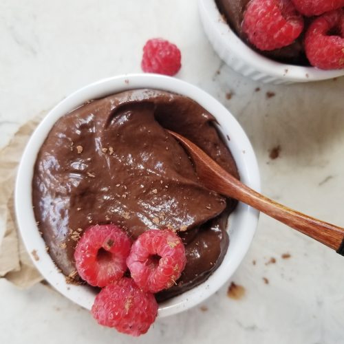 healthy chocolate avocado mousse