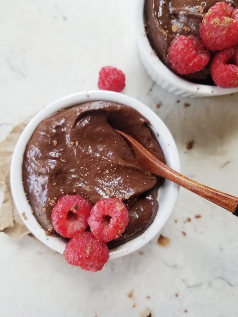 healthy chocolate avocado mousse