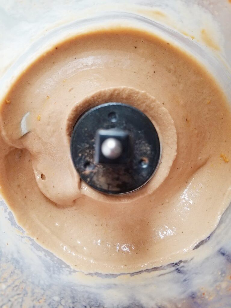 Healthy Chocolate Cookie Dough Blizzard in a food processor