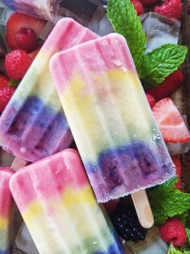 Best Fresh Fruit Rainbow Popsicle · The Typical Mom