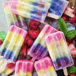 healthy rainbow popsicles