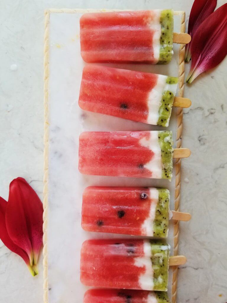 healthy watermelon fruit popsicles