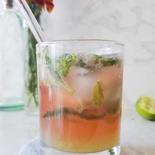 kombucha mojito mocktail