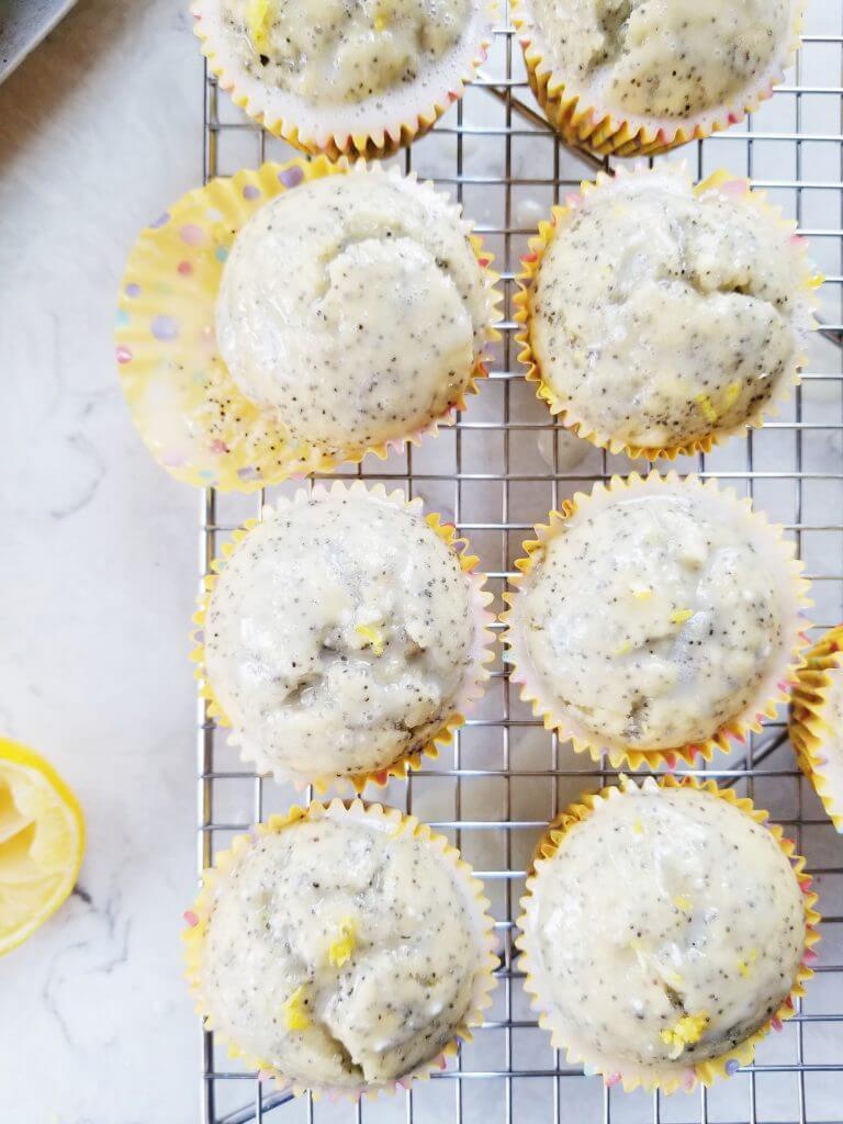 dairy free lemon poppy seed muffins