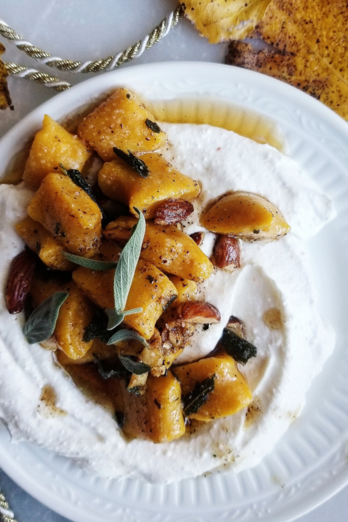 whole wheat pumpkin gnocchi