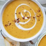roasted butternut squash pear soup