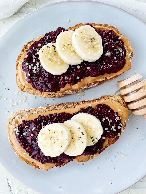 triple berry chia jam