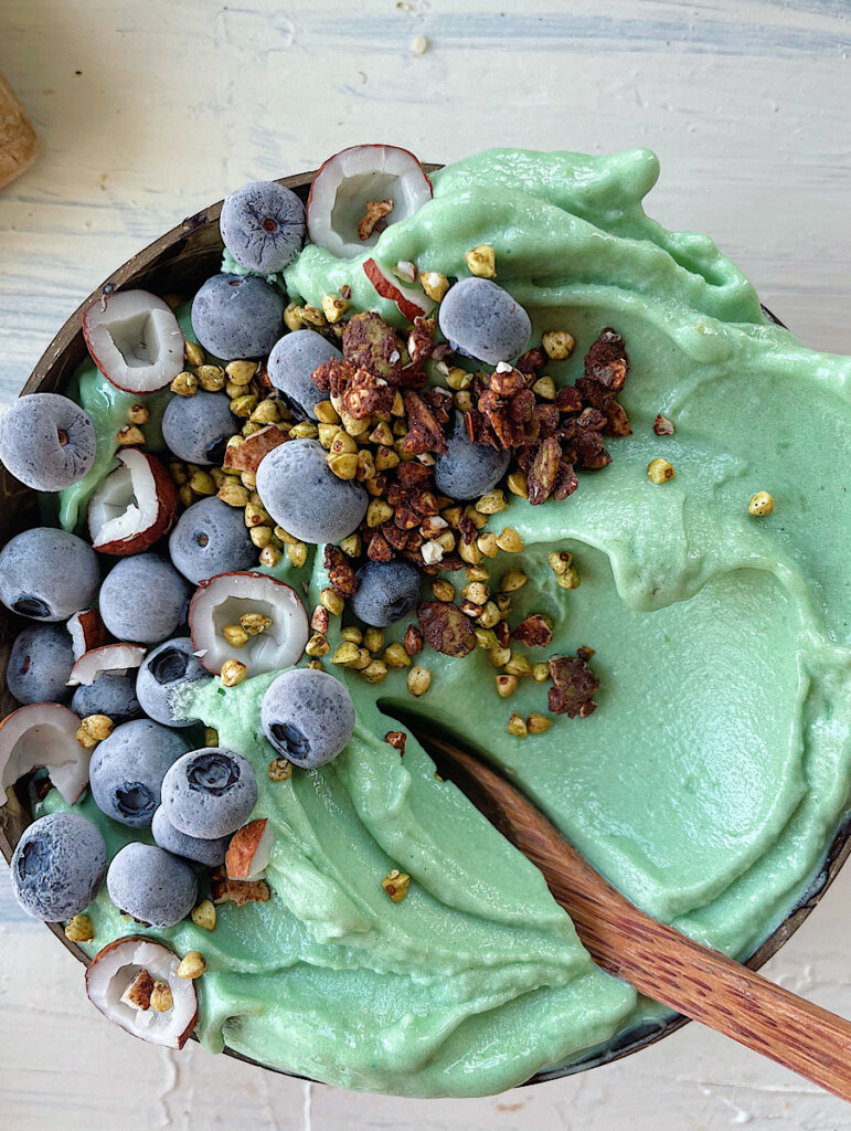 Ocean Smoothie Bowl with Blue Spirulina   The Hint of Rosemary