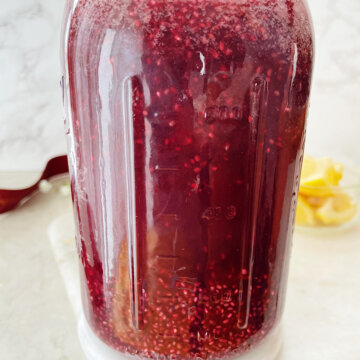 Pomegranate chia water recipe card