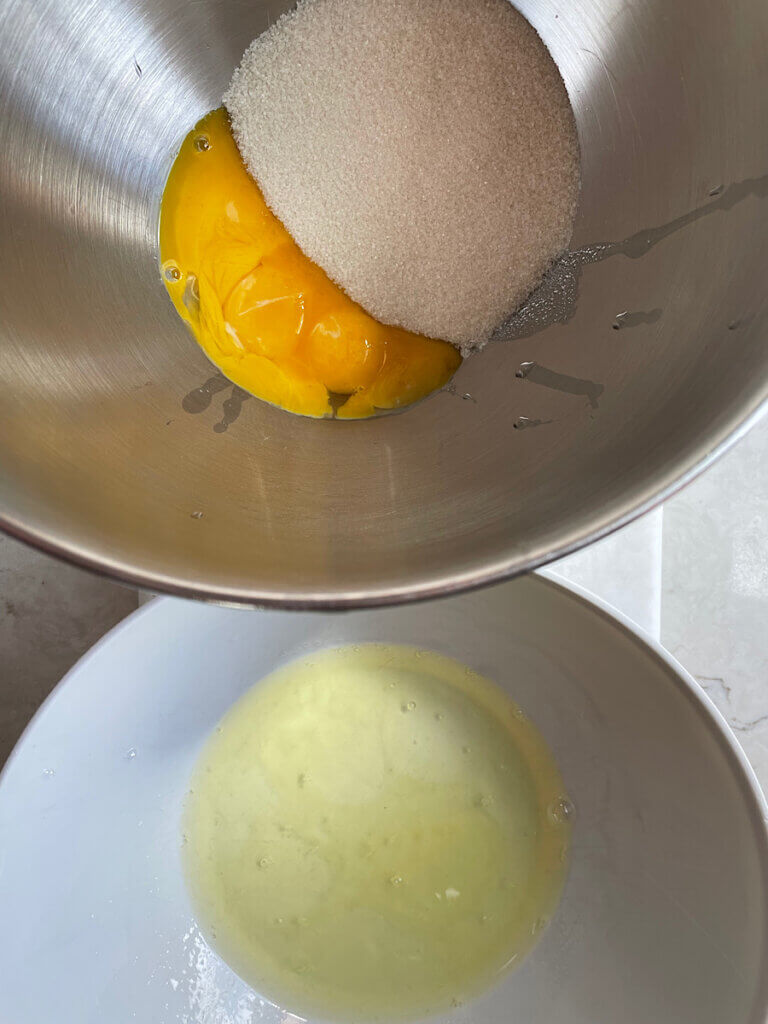 separating egg yolks from egg whites