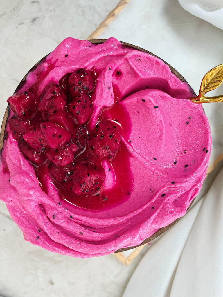 Pink Dragon Fruit Protein Smoothie Recipe