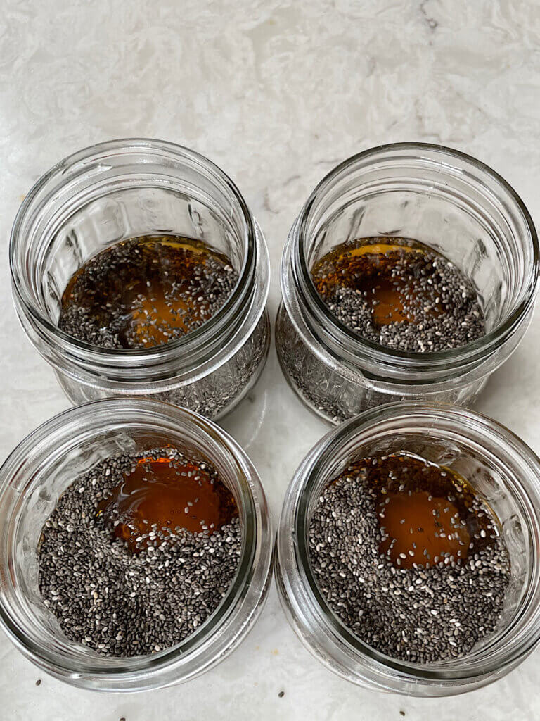 chia seeds with honey