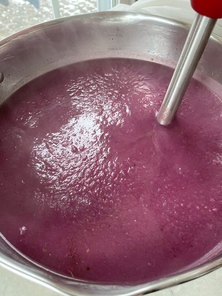Purple sweet potato soup recipe