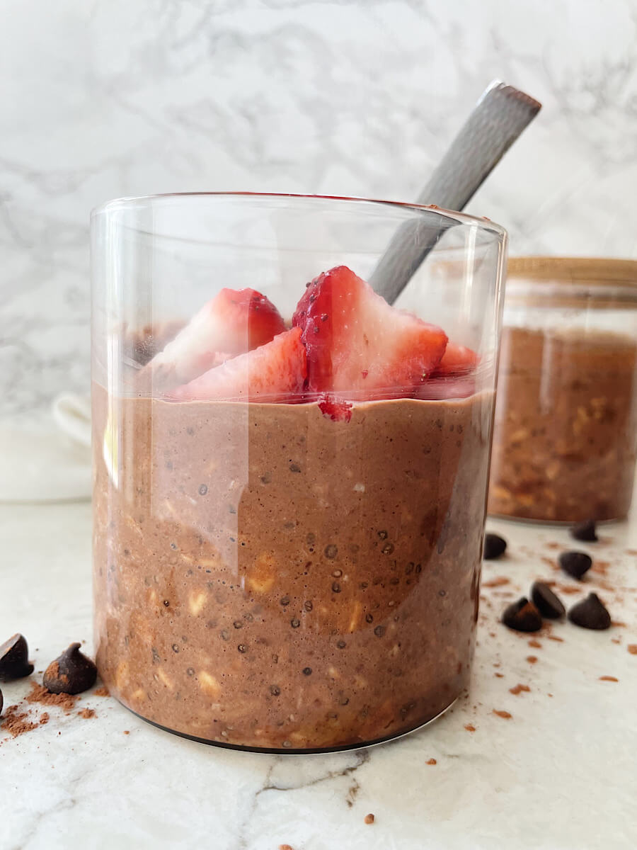 Vegan brownie batter oats