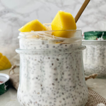 Coconut chia seed pudding